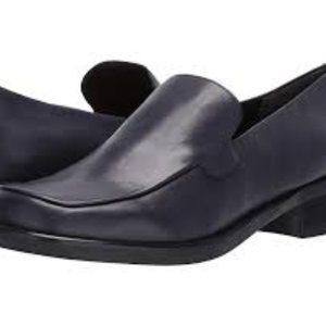 Franco Sarto Women's Bocca Loafer, Dark Blue, 7.5 US wide